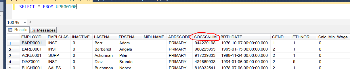 SQL Server Base Table