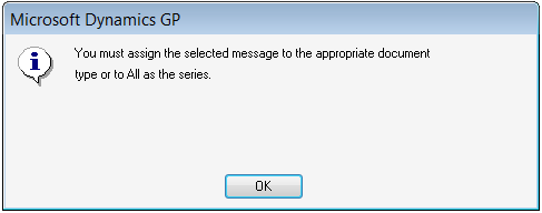Dynamics GP Emailing Documents Error Message