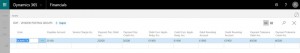 default vendor posting in Dynamics 365 for financials