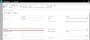 bank account for new company in Dynamics 365