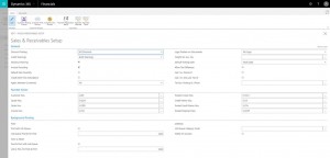 Dynamics 365 Sales and Receivables Setup