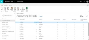 accounting periods in Dynamics 365