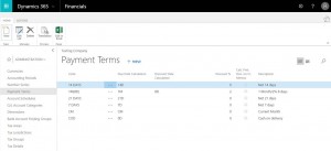 Dynamics 365 for Financials payments