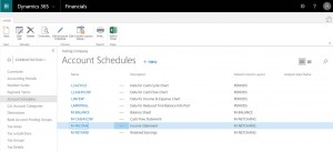 D365 account schedule