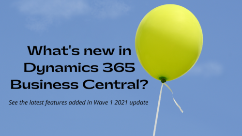 Business Central new features 2021