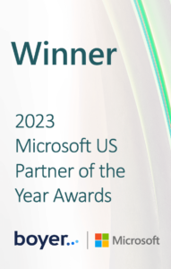 Winner 2023 Microsoft US Partner of the Year Awards