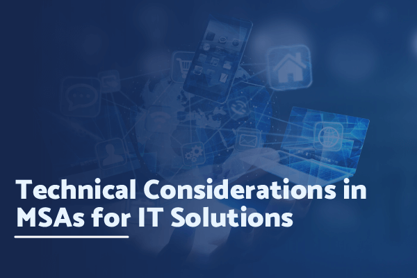 There are a few technical things to consider when it comes to managed services agreements for IT solutions, such as hardware and software requirements to cloud-based applications vs on-premise applications