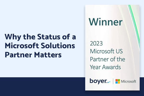 Boyer wins 2023 Microsoft US partner award of the year