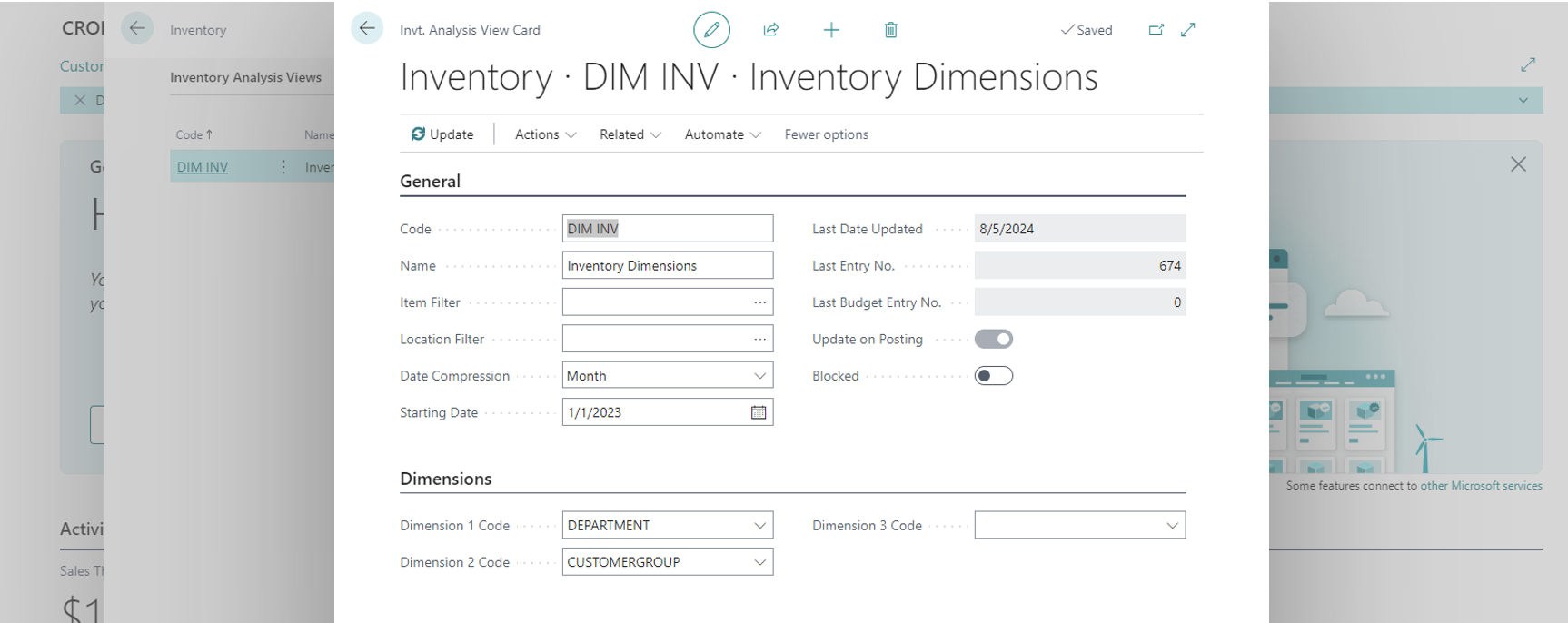 How to Set up an Inventory Analysis Report in Business Central - Boyer ...