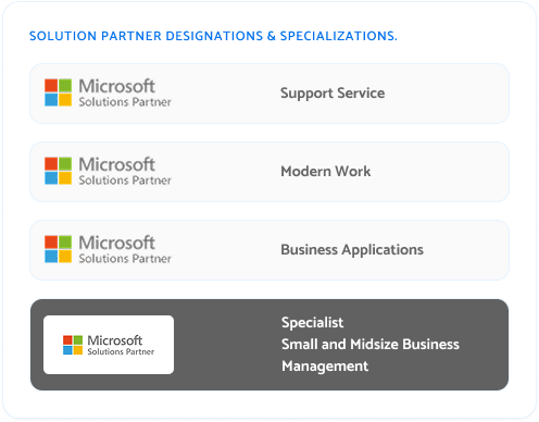 Boyer is a Microsoft Solutions Partner in Business Applications and is a Specialist in Small and Midsize Business Management