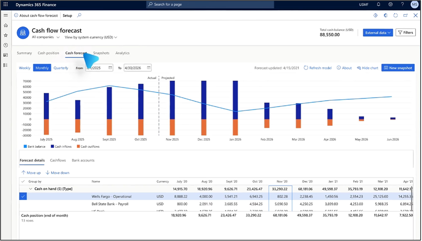 Cash Flow Forecast